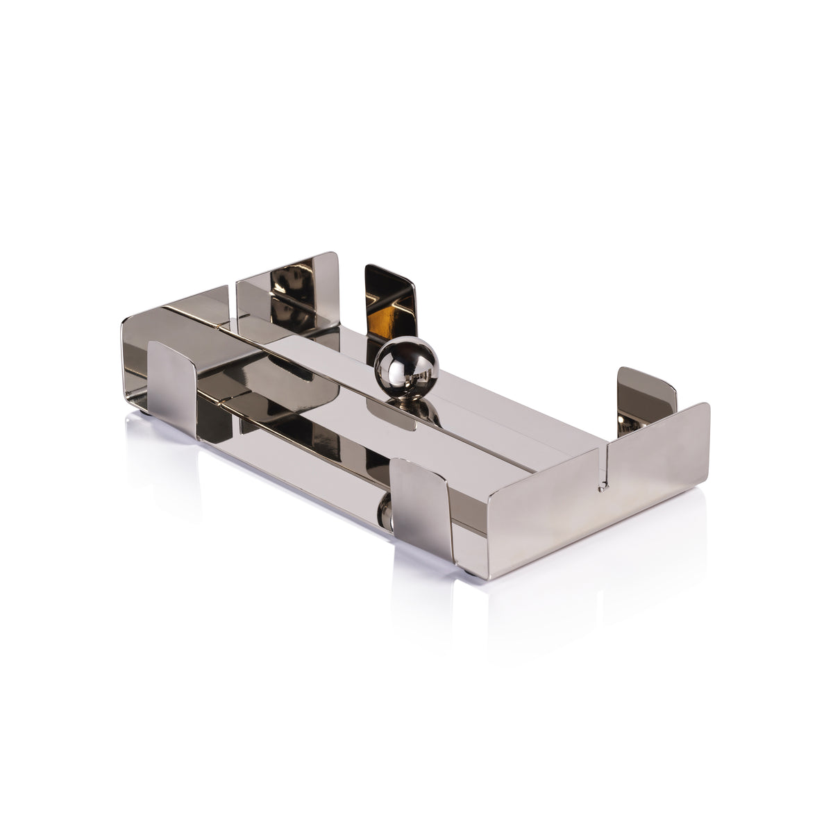 Bento Polished Nickel  Napkin Holder