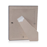 Nappa White & Navy Leather Photo Frame 8x10