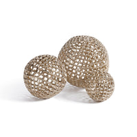 Decorative Gold Metal Orbs | Bone & Brass