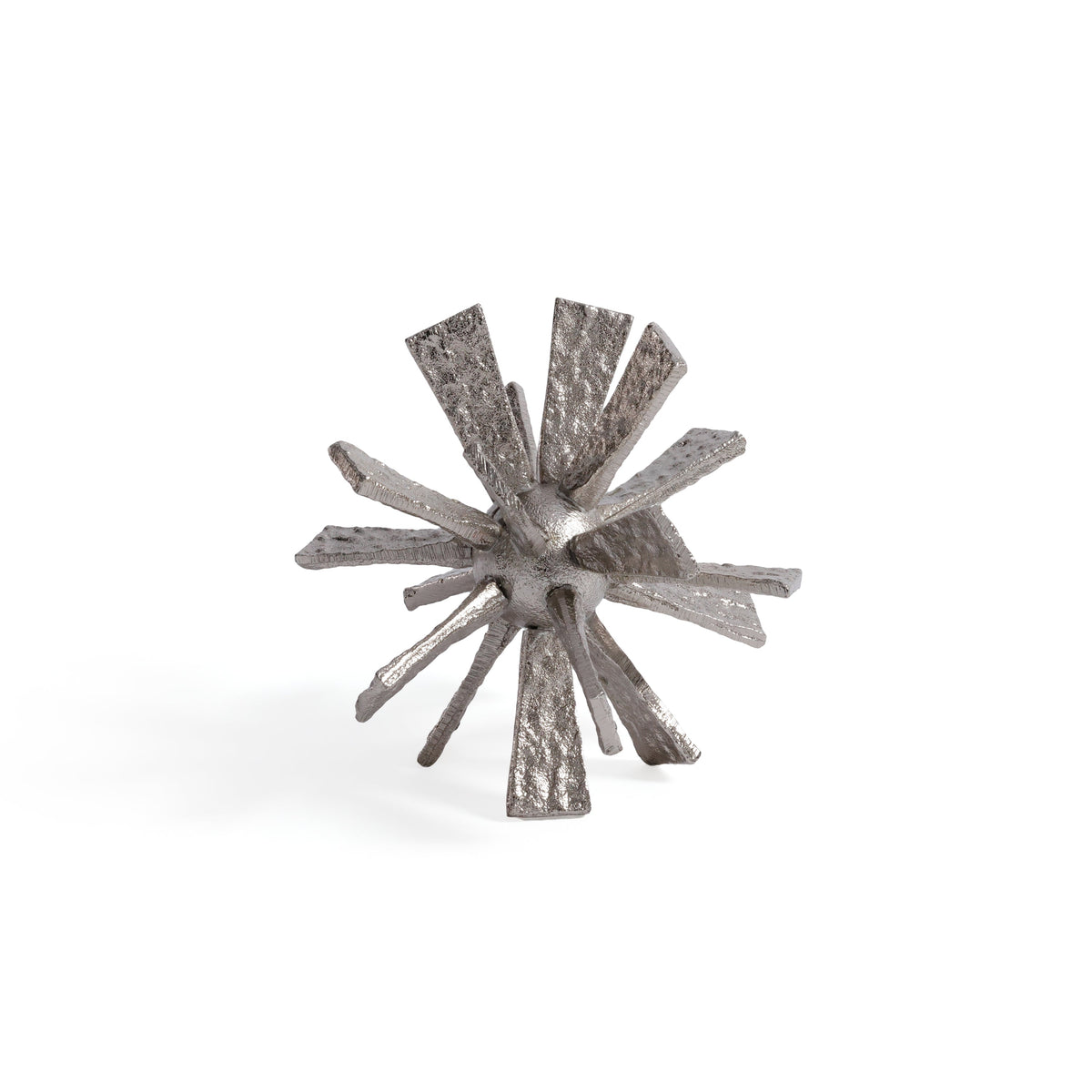 Nickel Starburst Orb Decorative Accent | Bone & Brass