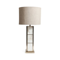 Golden Shore Alabaster Table Lamp with Shade | Bone & Brass