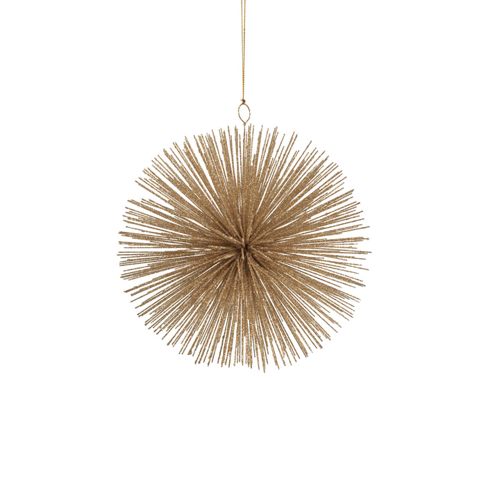 Starburst Champagne Gold Wire Hanging Ornaments, Set of 2 | Bone & Brass