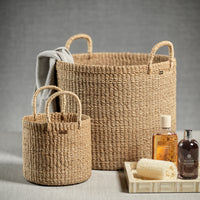 Lucena Natural Abaca Basket - Detail View | Bone & Brass
