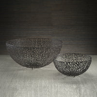 Seaflower Design Decorative Wrought Iron Bowl - Bowl Detail | Bone & Brass