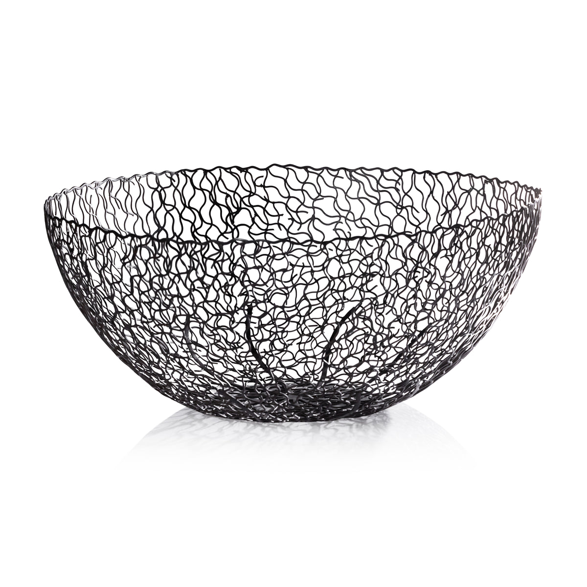 Seaflower Design Decorative Wrought Iron Bowl | Bone & Brass
