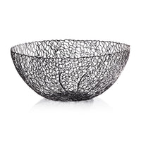 Seaflower Design Decorative Wrought Iron Bowl | Bone & Brass