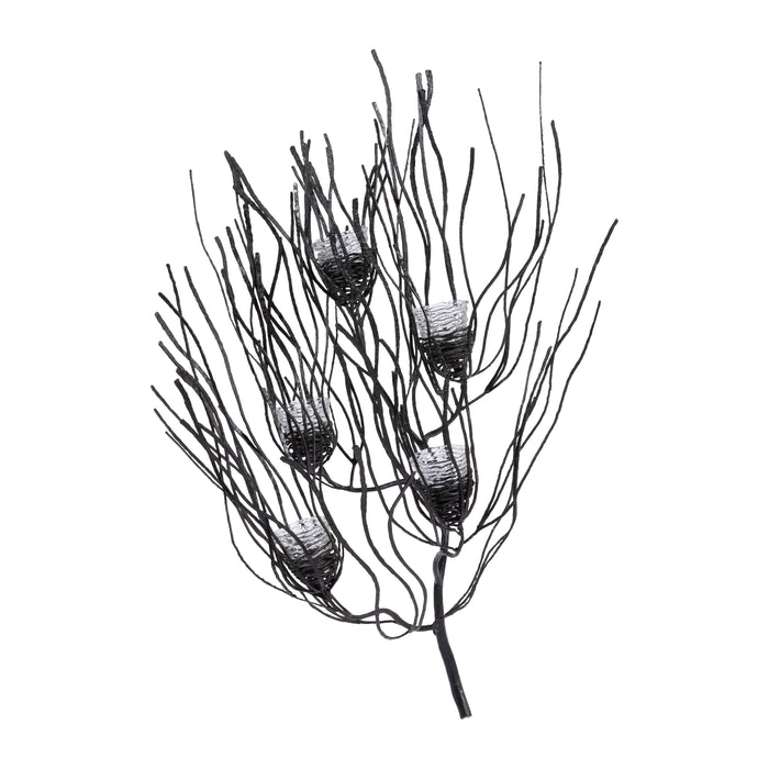 Coraline Luminaire Metal Wall Sconce with 5 Glass Tealight Nests