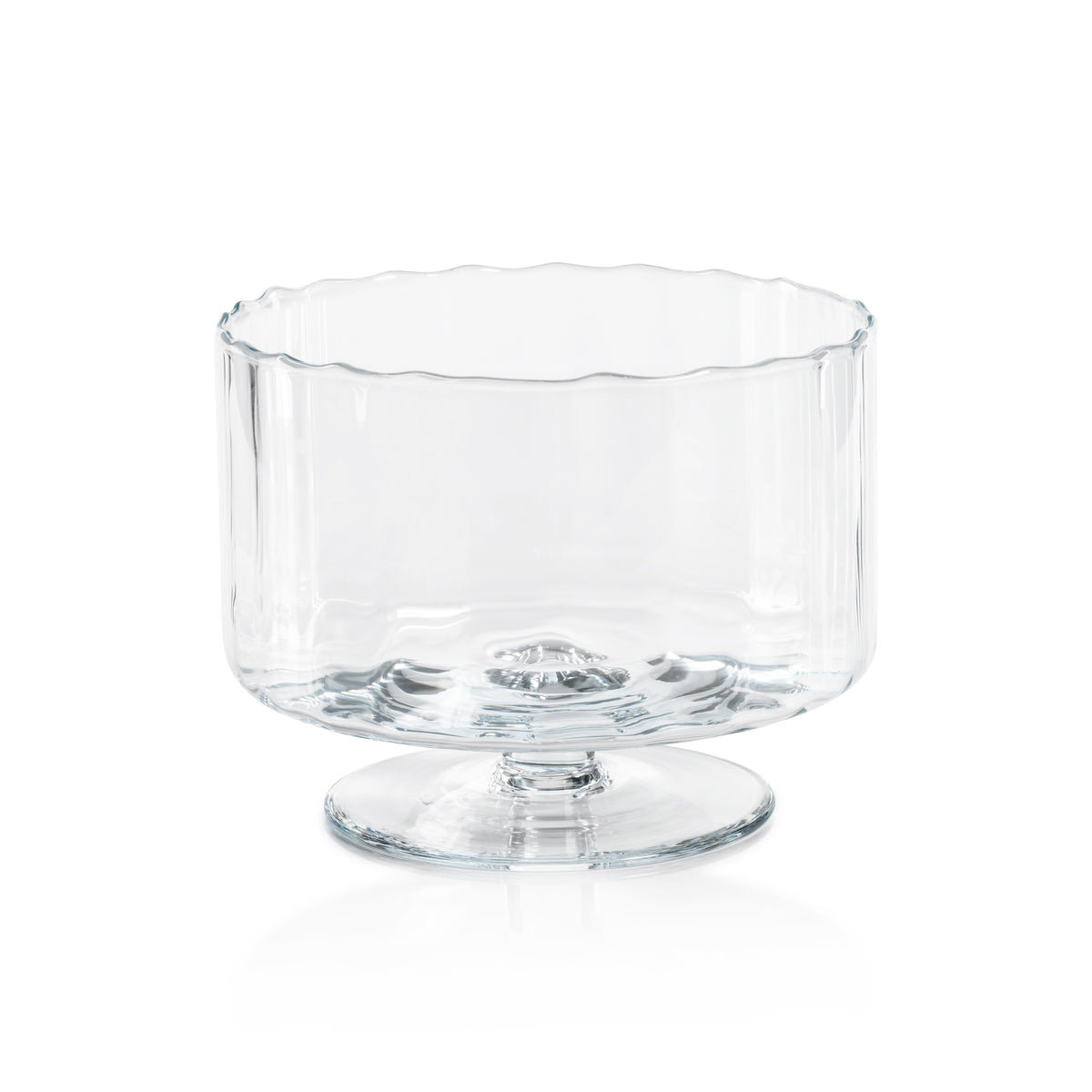 Aldgate Scalloped Optic Glass Bowl