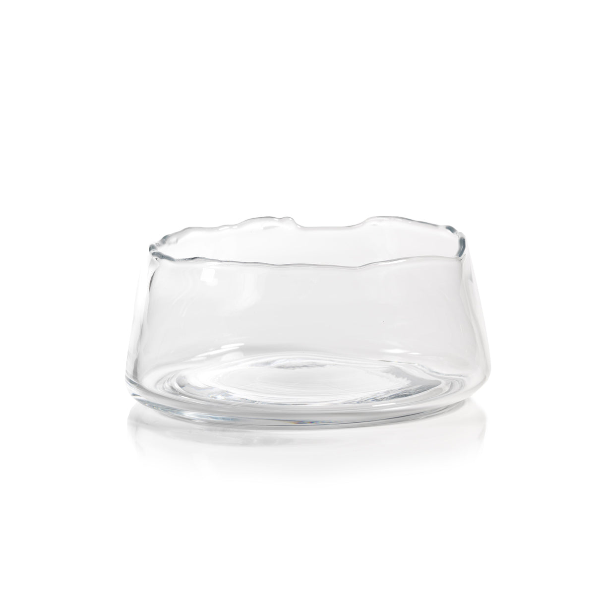 Manarola Clear Glass Decorative Bowl | Bone & Brass