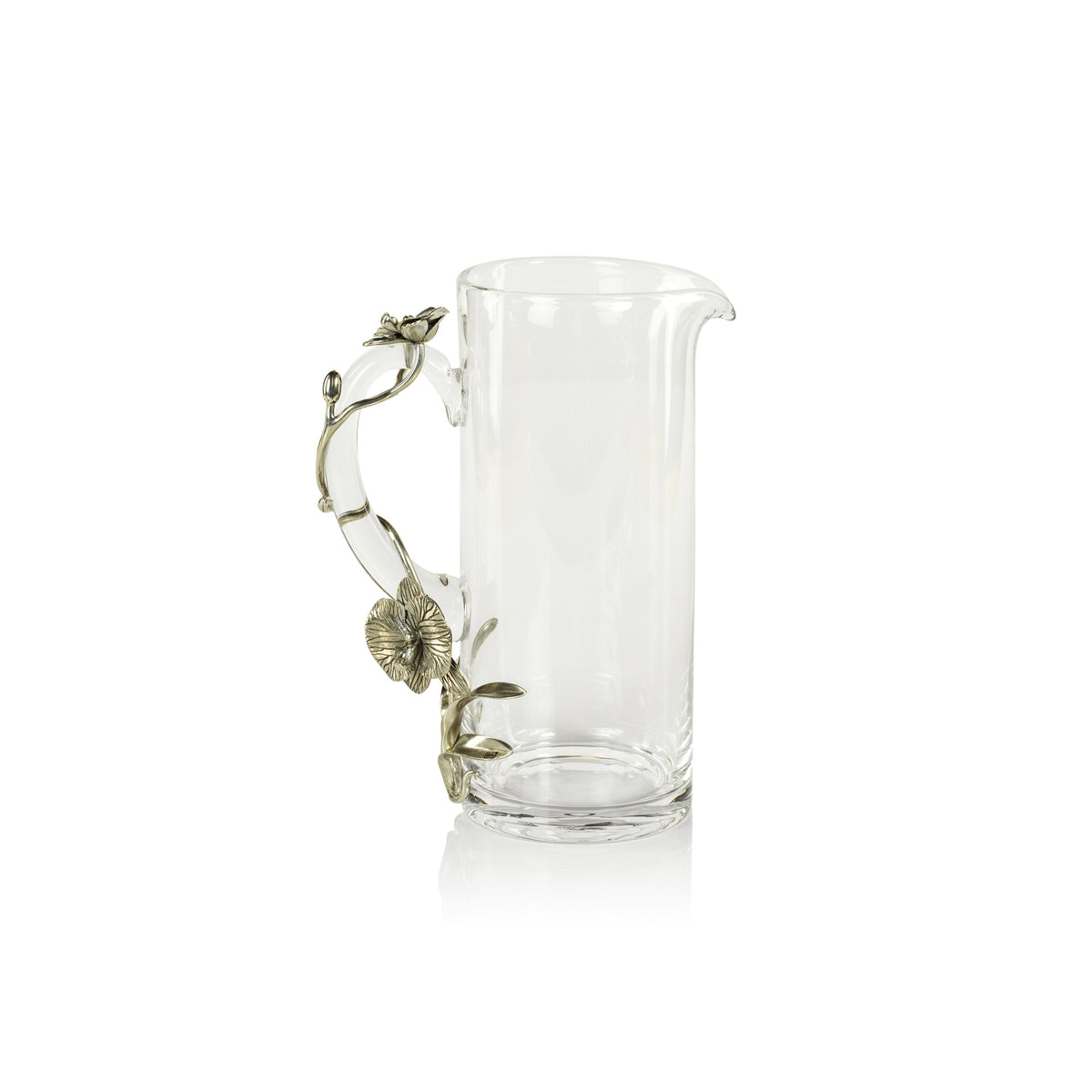 Durbin Orchid Pewter & Glass Pitcher