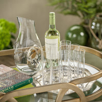 Lemon Pewter & Glass Pitcher