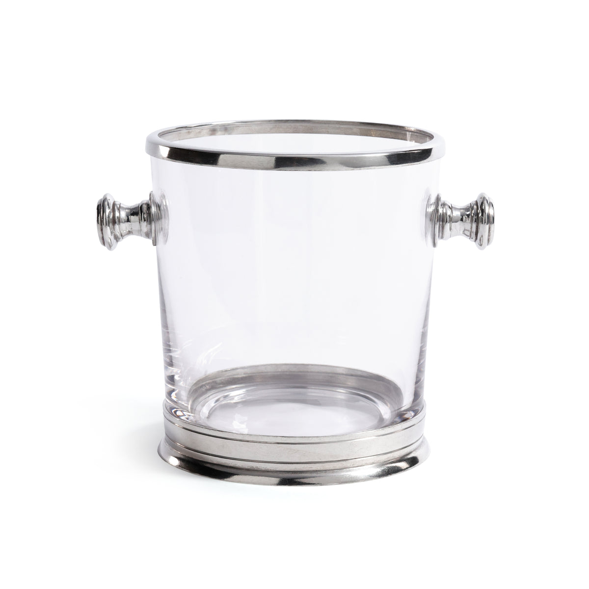St. Anton Pewter & Glass Ice Bucket with Handles
