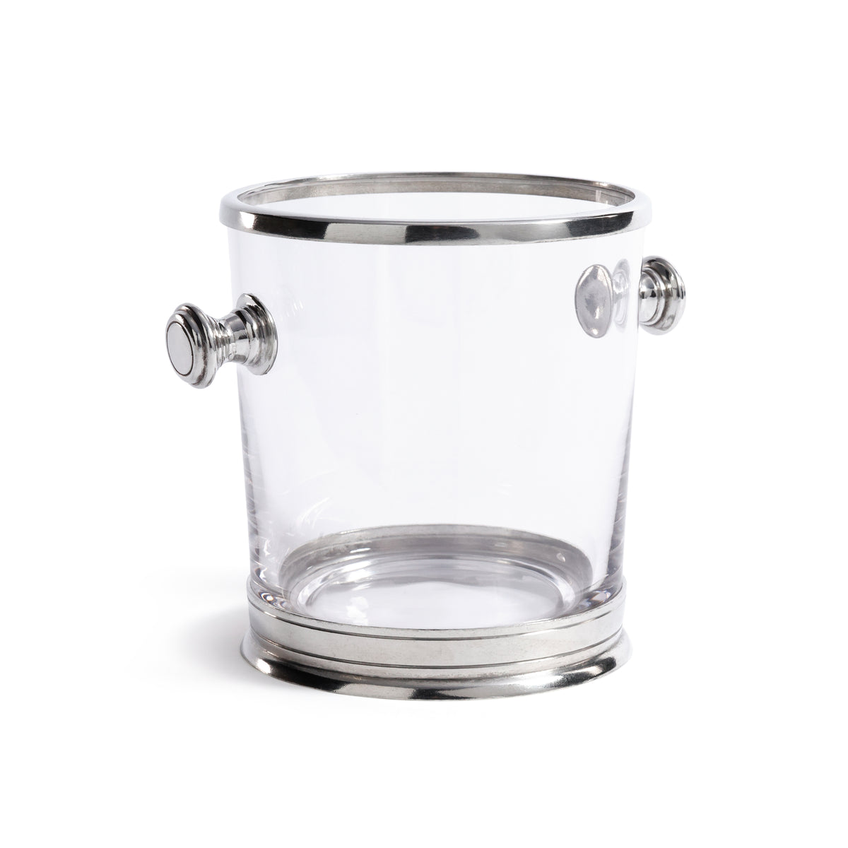 St. Anton Pewter & Glass Ice Bucket with Handles