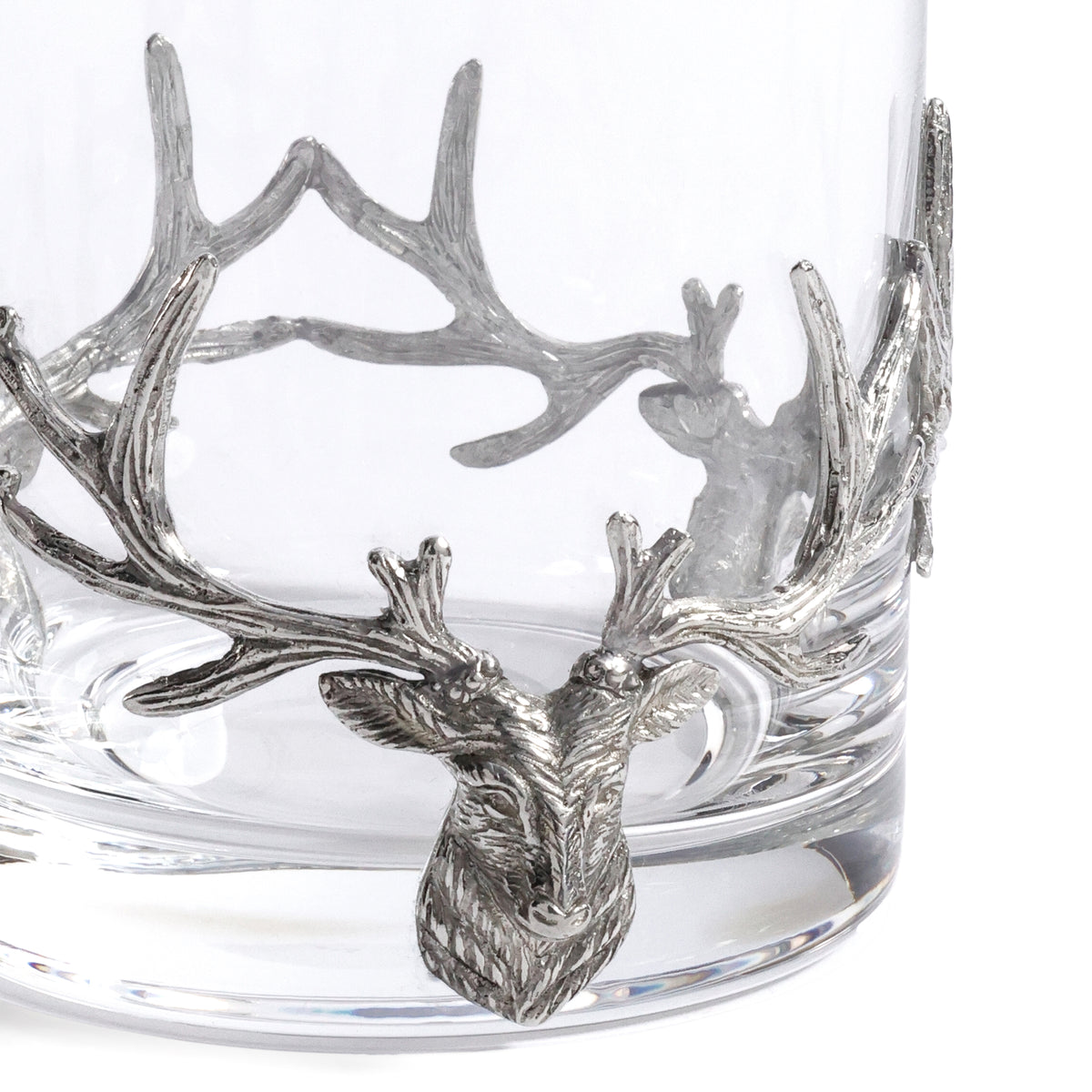 St. Anton Pewter & Glass Rock Glass, 9.47oz