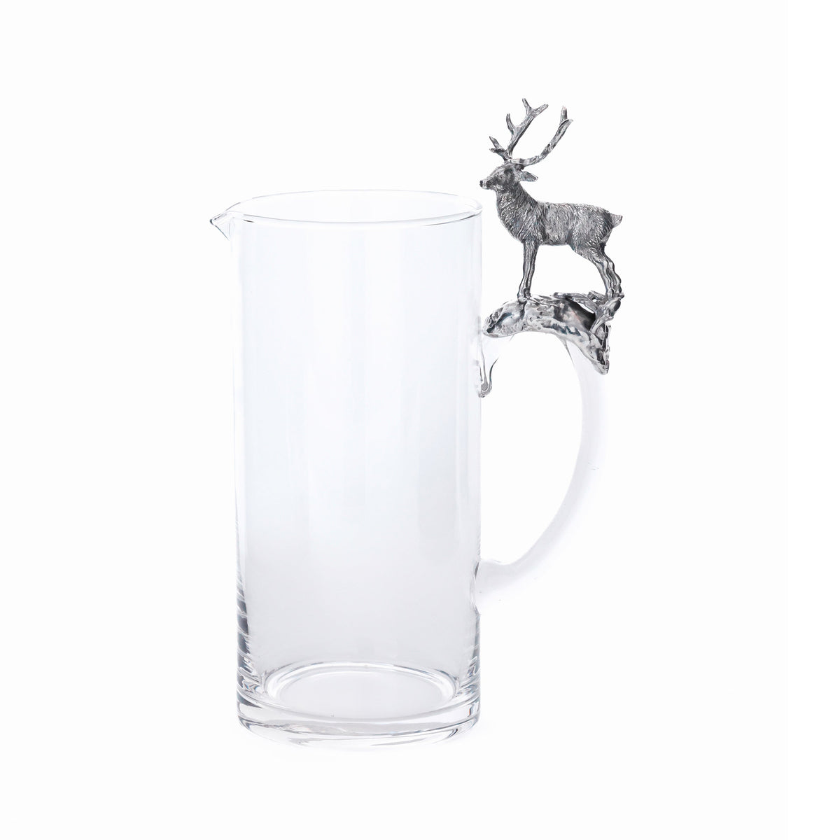 St. Moritz Pewter & Glass Pitcher