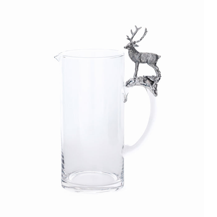 St. Moritz Pewter & Glass Pitcher