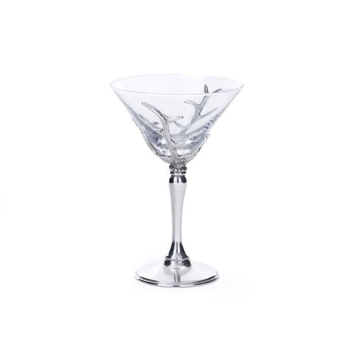 St. Moritz Pewter & Glass Martini Glass