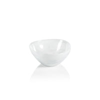 Monte Carlo Small White Alabaster Glass Bowls, Set of 6