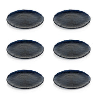 Exuma 8.5" Cobalt Blue Glass Plates, Set of 6