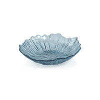 Icy Sapphire Blue Glass Bowls, Set of 6
