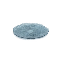 Icy Sapphire Glass Plates, Medium, Set of 6