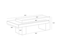 Herriot Dark Brown / Grey Coffee Table