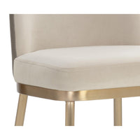 Lavania Counter Stool - Meg Taupe|Porcini Taupe - Stool View | Bone & Brass