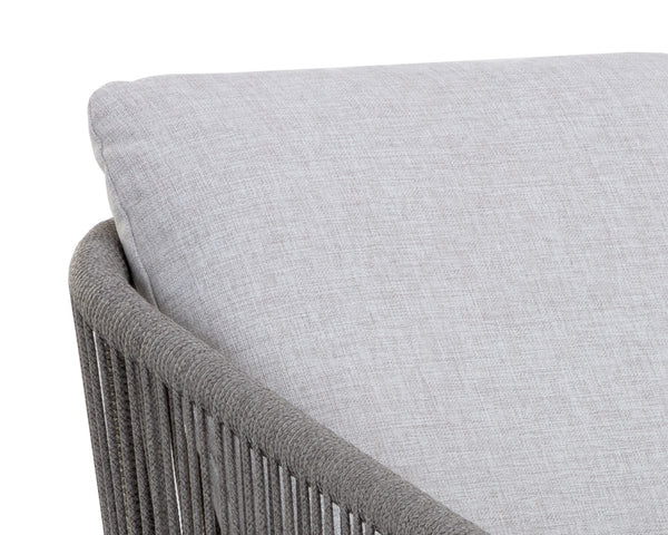 Allariz Warm Grey Rope Outdoor Dining Armchair