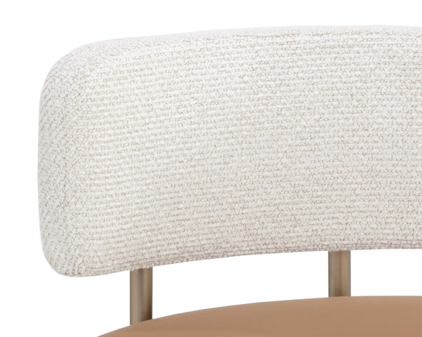 Larissa Napa Cognac / Rhea Light Barley Counter Stool