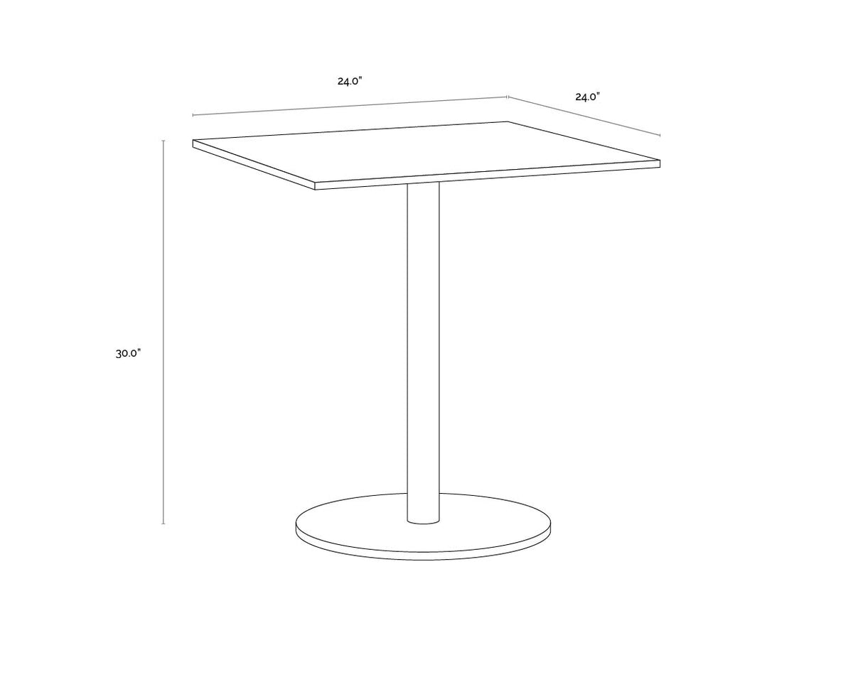 Enco Bistro Square - 24" Table