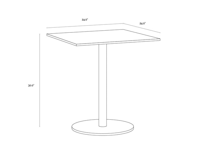 Enco Bistro Square - 24" Table
