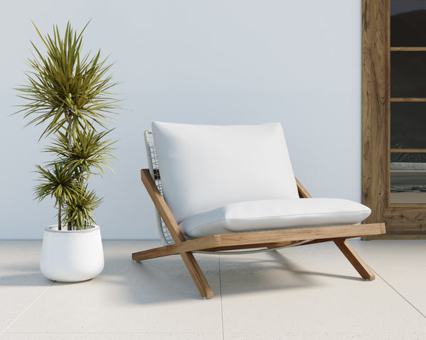 Bari Natural - Stinson White Lounge Chair