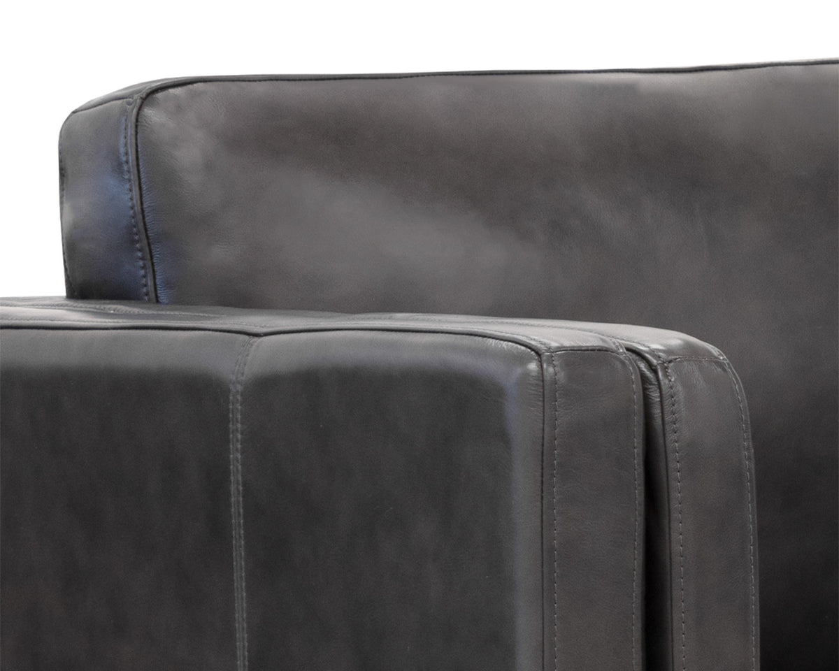 Richmond Brentwood Charcoal Leather Sofa