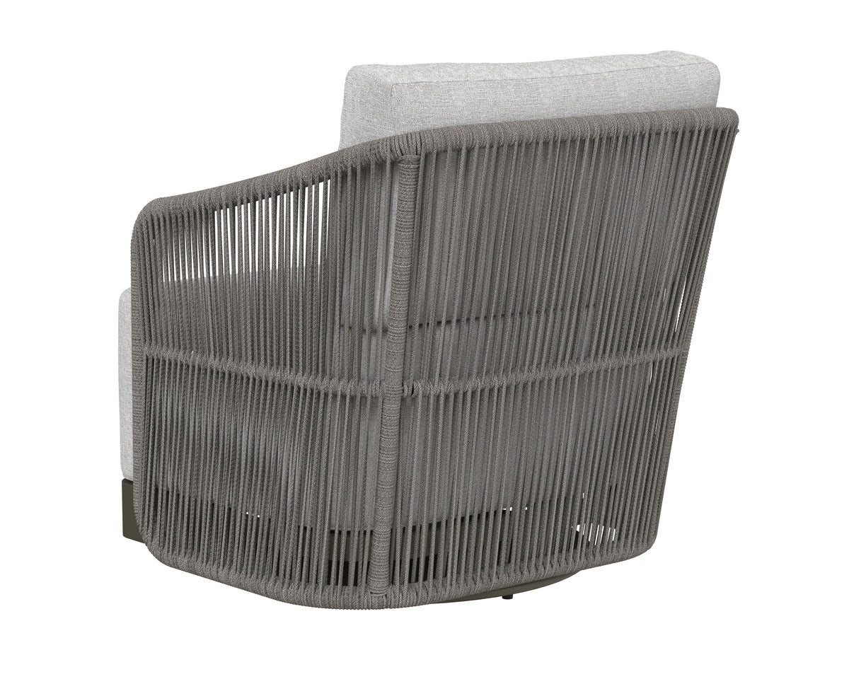 Allariz Swivel Warm Grey - Gracebay Light Grey Armchair