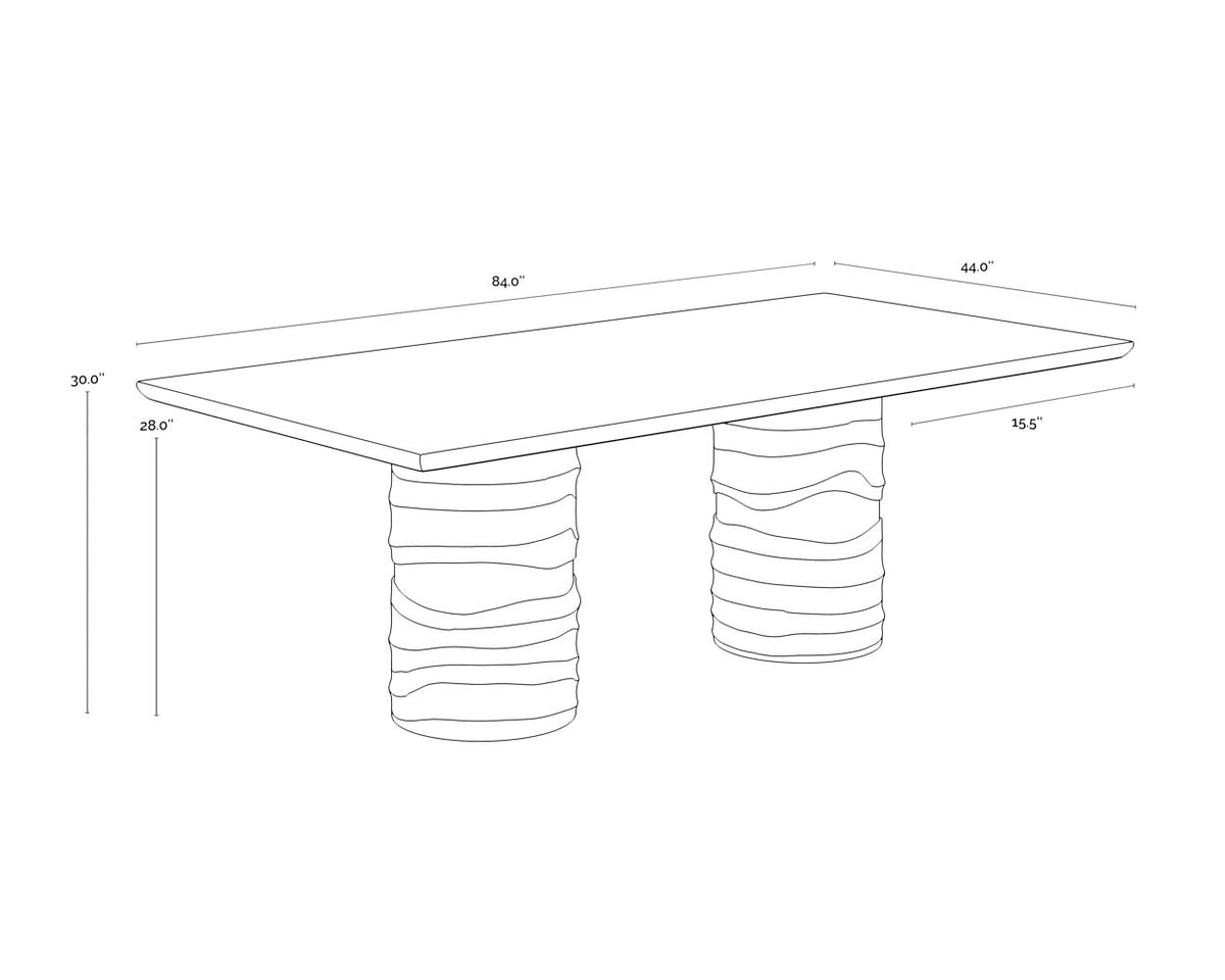 Alanya Rectangular - 84" Dining Table
