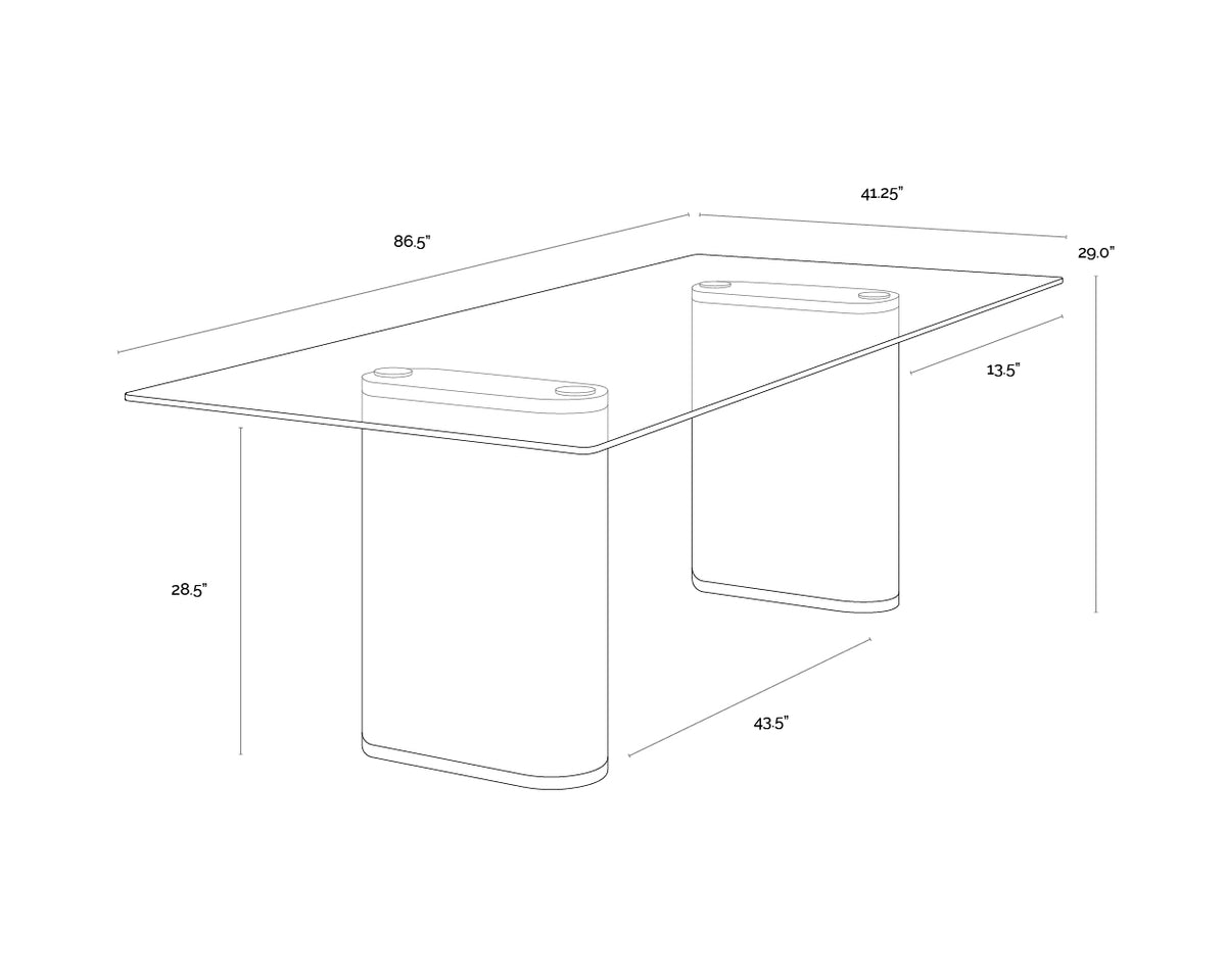 Aemond 86.5" Dining Table