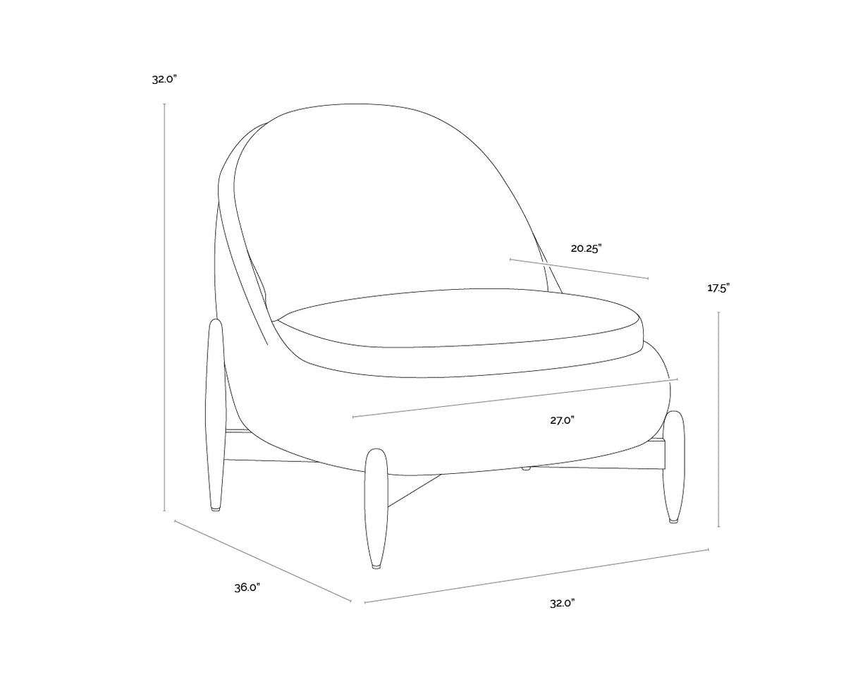 Carilo Stinson Cream Lounge Chair