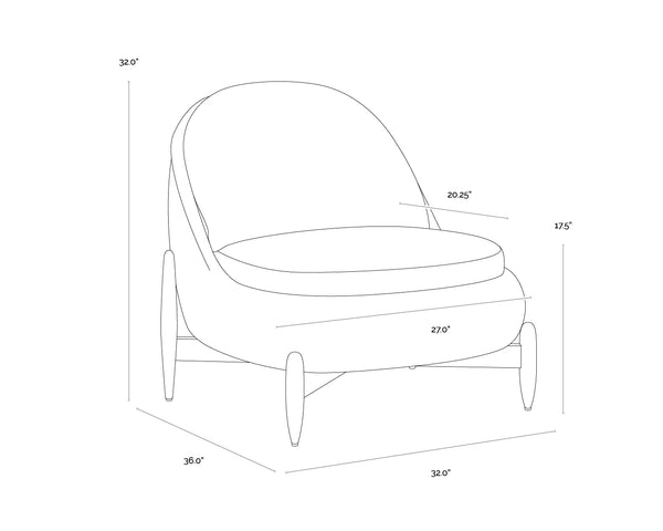 Carilo Stinson Cream Lounge Chair