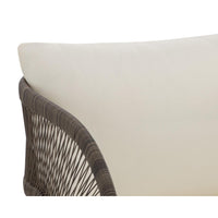 Toulon Ivory & Grey Woven Outdoor Lounge Chair