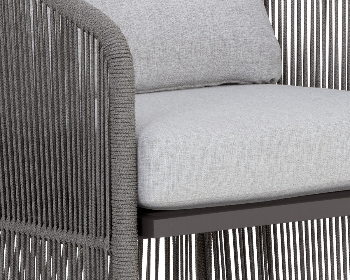 Allariz Dining Warm Grey - Gracebay Light Grey Armchair