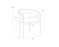Zanatta Dining Tan Leather Armchair