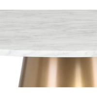 Damon Marble & Gold Round Bistro Table - Table Detail | Bone & Brass