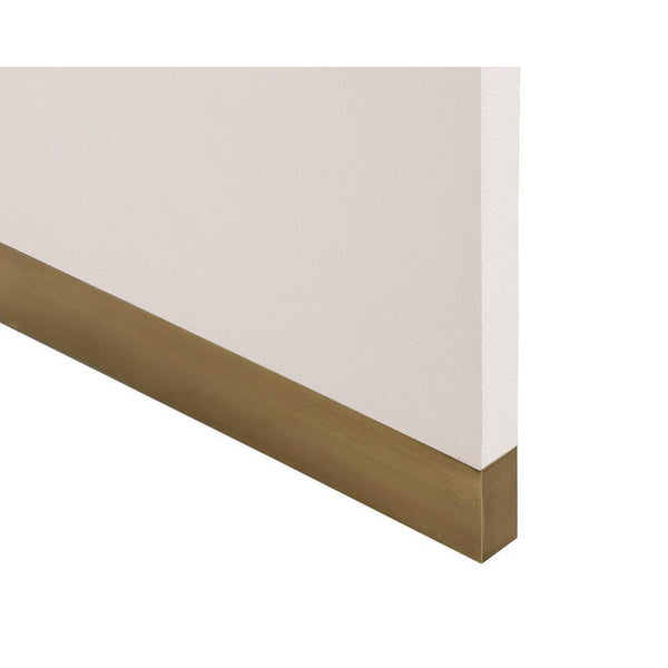 Ilona Oyster Shagreen & Brass Desk