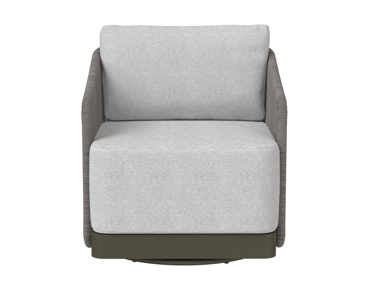 Allariz Swivel Warm Grey - Gracebay Light Grey Armchair