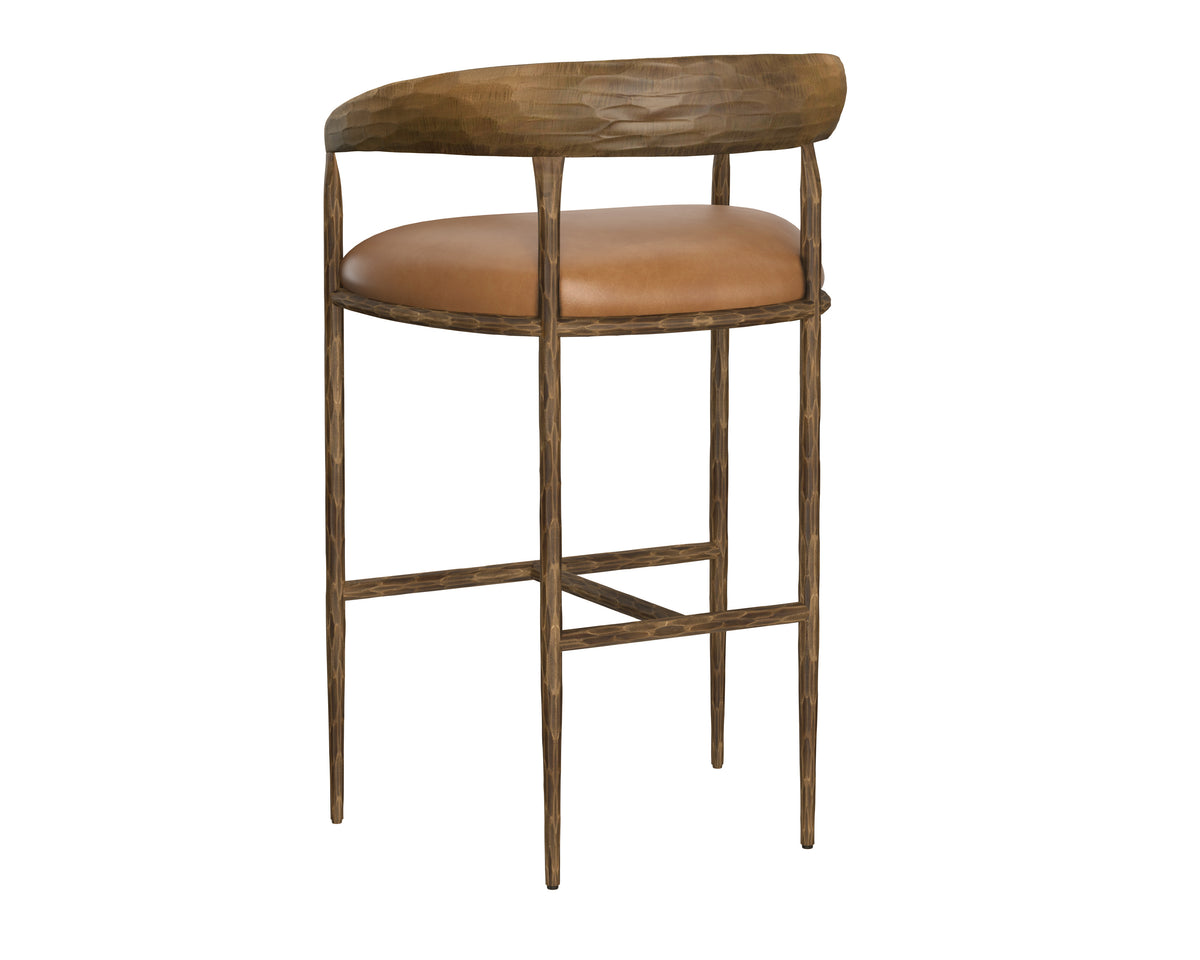 Zanatta Barstool Tan Leather