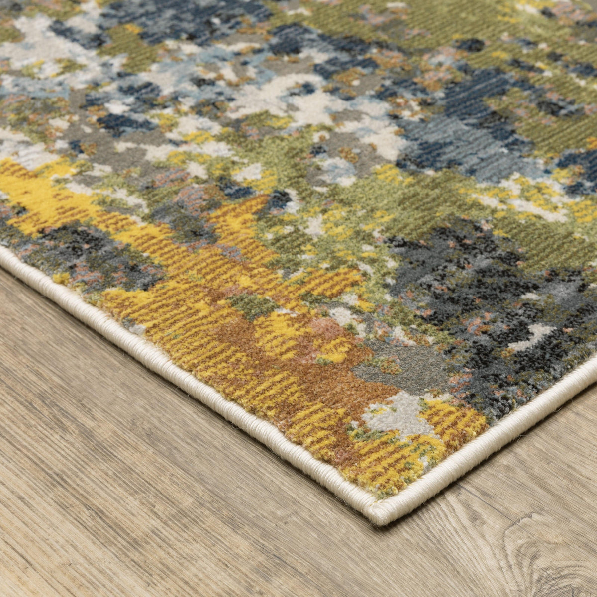 Caravan Charcoal Multi-Colored Contemporary Rug