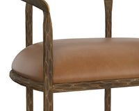 Zanatta Dining Tan Leather Armchair