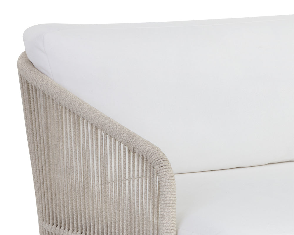 Allariz Greige - Stinson White Sofa