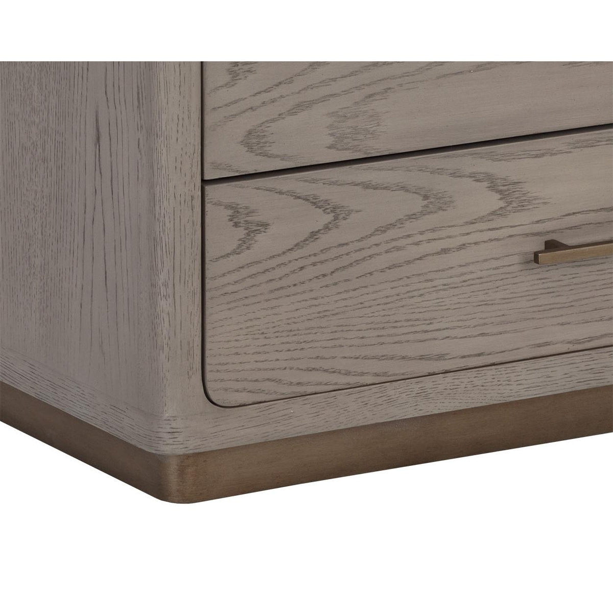 Danette Grey Oak Nightstand