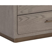 Danette Grey Oak Nightstand